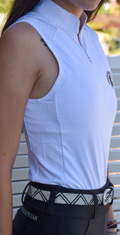 White Sleeveless Base Layer